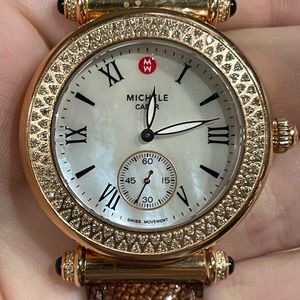 Rose Gold with diamonds Michele Watch